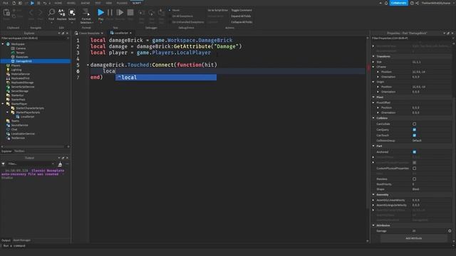 How to Make a Damage Brick - Roblox Scripting Tutorial смотреть онлайн
