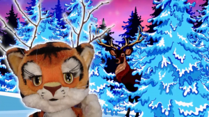 Спокойной ночи, малыши! - Олень в городском парке?