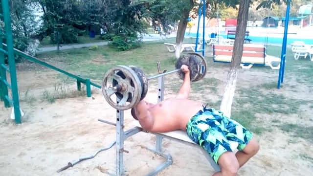 Силовое двоеборье; жим штанги лежа + турник смотреть онлайн