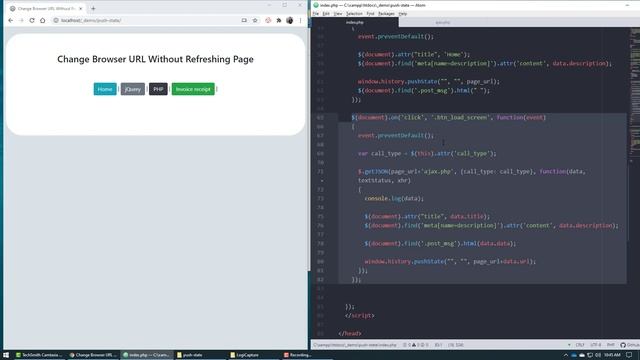 Change Browser URL Without Refreshing Page - Code With Mark смотреть онлайн