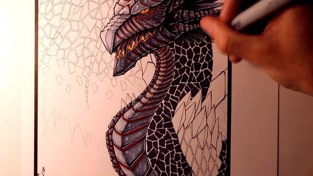 Let's Draw a LAVA DRAGON - FANTASY ART FRIDAY смотреть онлайн