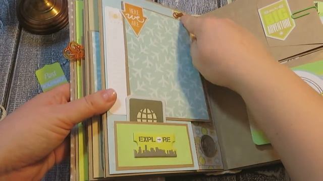 Тревелбук. Альбом о путешествии. Let's Travel (СкрапМир). Скрапбукинг