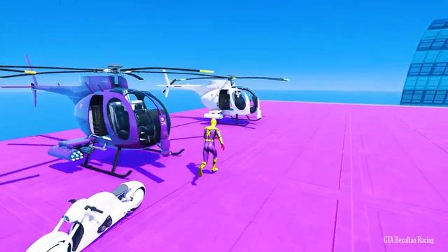 GTA V Stunt Map Car Race Challenge On Super Cars, Boats, Bikes, Aircraft, and OffRoad Monster Truck смотреть онлайн