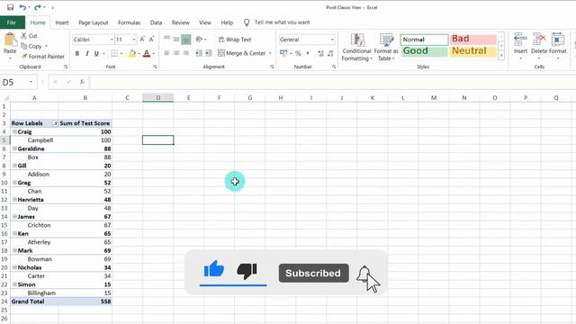 How To Make Rows Next To Each Other In Pivot Table In Excel : Classic Table Layout / Tabular Form смотреть онлайн