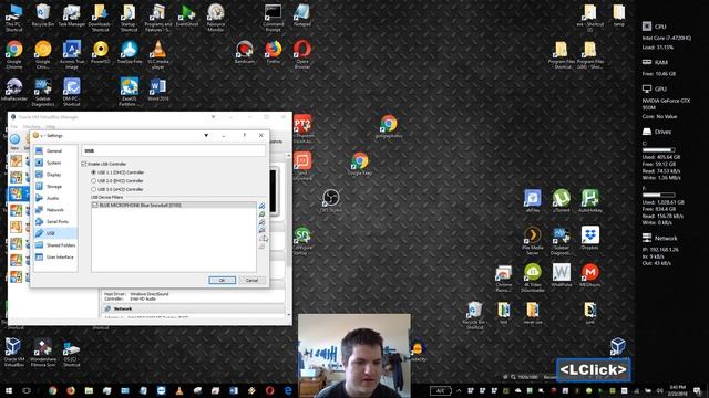 How to add microphone and other USB devices to virtualbox Virtual Machine tutorial смотреть онлайн