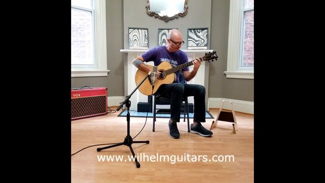 Wilhelm Guitars Handmade Indian Rosewood Small Jumbo Fingerstyle Guitar "Lake House" смотреть онлайн