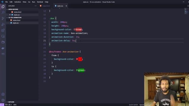 16.2 Understand CSS Animation Keyframes | সিএসএস এনিমেশন কিফ্রেম | HM Nayem смотреть онлайн