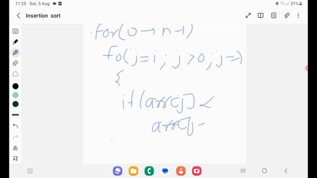 Insertion Sort Explained with Easy Example & C++ and Python code in Hindi | Master sorting algorith смотреть онлайн