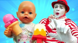 Игры доктор - Мороженое для куклы БЕБИ БОН! – Детские мультики и видео игры для детей с Baby Born