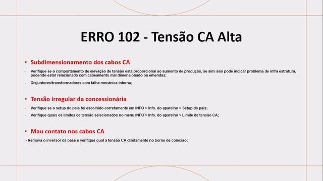 ERRO 102 #FRONIUS INVERSOR SOLAR CAUSAS E SOLUÇÃO - ERROR CODE #102 FRONIUS INVERTER смотреть онлайн
