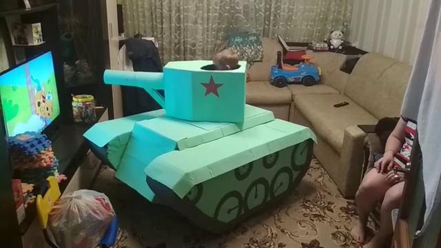 Поделка на 23 февраля. Танк из картона смотреть онлайн