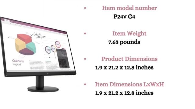 HP P24v G4 23.8" Full HD LED LCD Monitor - 16:9 - Black смотреть онлайн