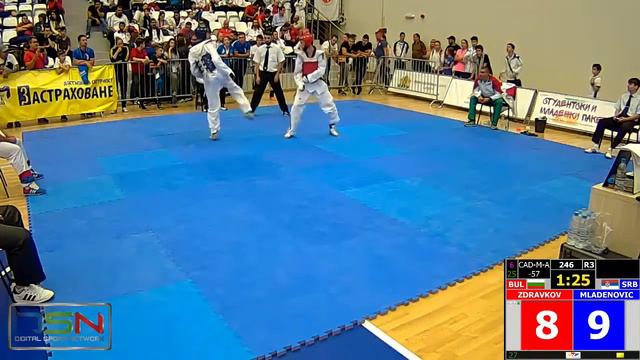 Balkan Taekwondo Championship 2016 - TEODOR ZDRAVKOV, BUL смотреть онлайн