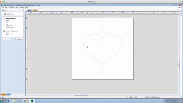 STEPCRAFT TRAINING - How To Draw A Heart In Vectric Cut 2D or V Carve смотреть онлайн