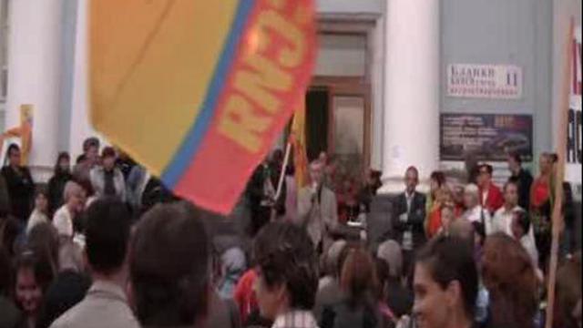 Митинг перед зданием Каспрыбы смотреть онлайн