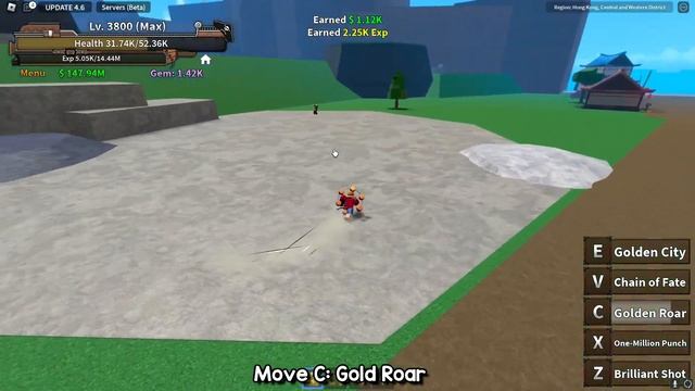 Gold Gold No Mi Showcase In King Legacy (New Fruit) | Update 4.6.0 смотреть онлайн