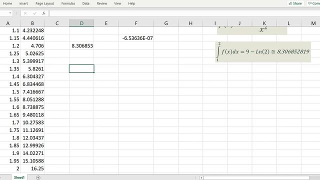 How to compute an (x,y) graph integral in Excel and Google Sheets with QUADXY() смотреть онлайн