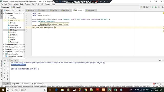 How to Send CSV file Into Mysql Database Using Python-Flask смотреть онлайн