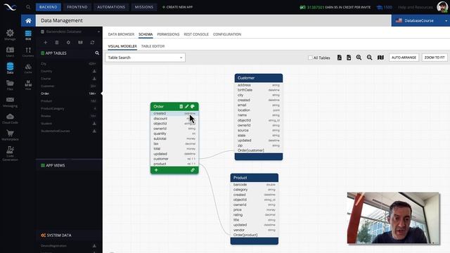 Visual Schema Modeler | Backendless Database Training Course (pt. 42) смотреть онлайн