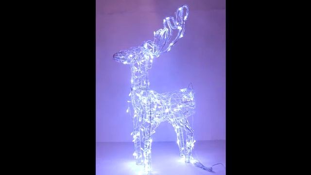 Фигура светодиодная "Олень" 67*38*15 см, 90 ламп LED, Белый смотреть онлайн