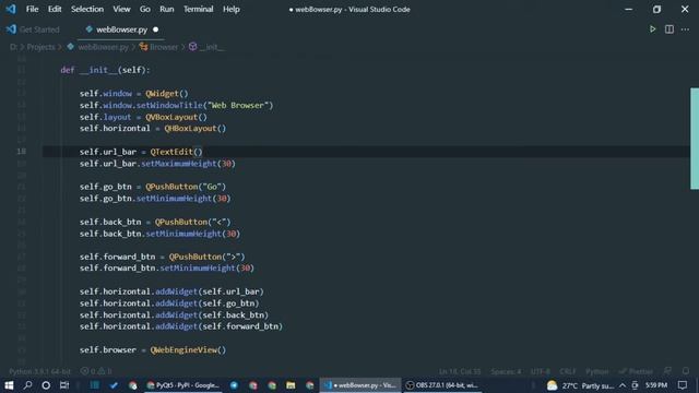 Create Your Own Browser in python | Telugu | Web browser in Python | PyQt5 | Unq coder смотреть онлайн