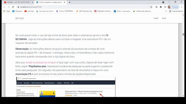 ERRO E-8410604A COMO RESOLVER NO #PS4 E #PS5 смотреть онлайн