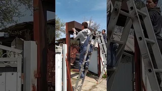 Установка короба рольворот DoorHan RH 77 M смотреть онлайн