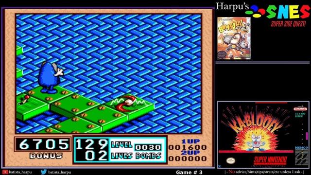 SNES Super Side Quest - Game # 3 - Bombuzal/It's Dynamite Ka-Blooey [4/4] смотреть онлайн