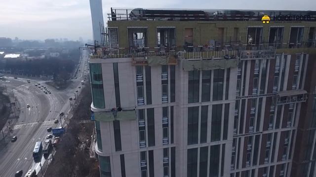 Аэросъемка ЖК "Воробьев дом", 13.03.2017 смотреть онлайн
