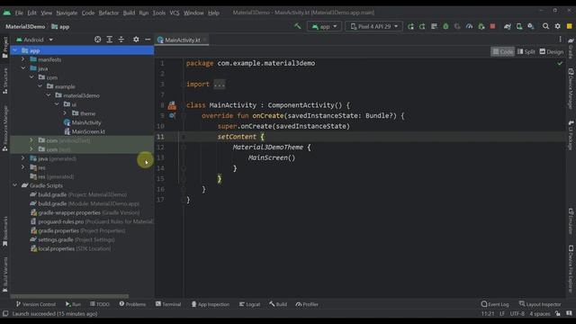 Material 3 Dynamic Colors Feature in Android Studio with Jetpack Compose! смотреть онлайн