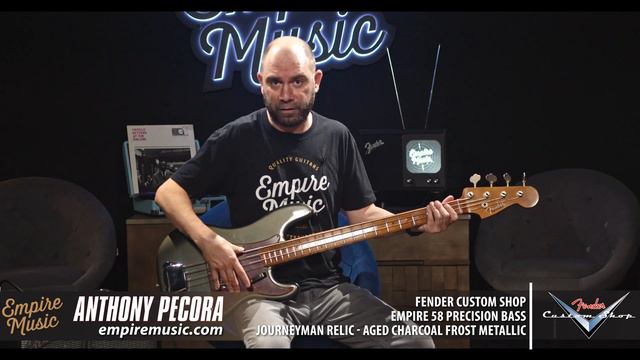 Fender Custom Shop Empire 58 Precision Bass - Journeyman Relic/Charcoal Frost Metallic смотреть онлайн