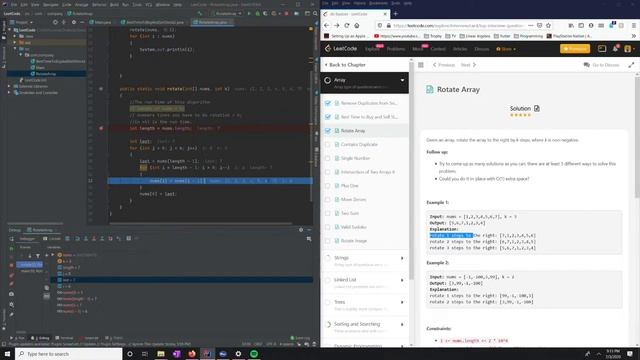 LeetCode 189. Rotate Array (Brute-force) смотреть онлайн