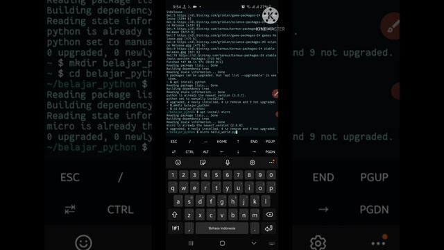 Belajar Python di Android - 0 - Dasar Terminal dan Program Pertama смотреть онлайн