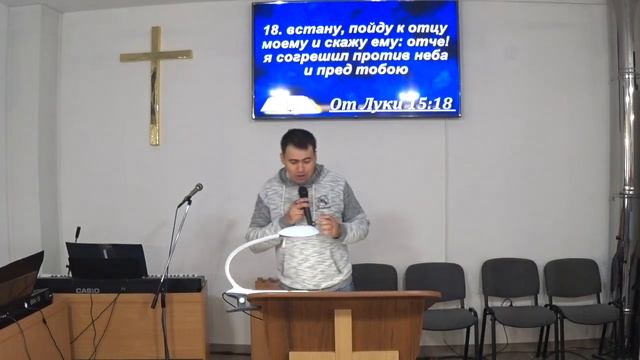 Тема проповеди: "Время прийти в себя" проповедует Олег Ярошенко смотреть онлайн