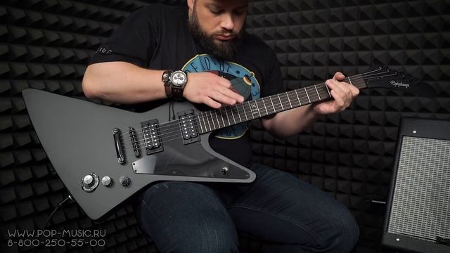 EPIPHONE GOTHIC 1958 EXPLORER - электрогитара для металлистов смотреть онлайн