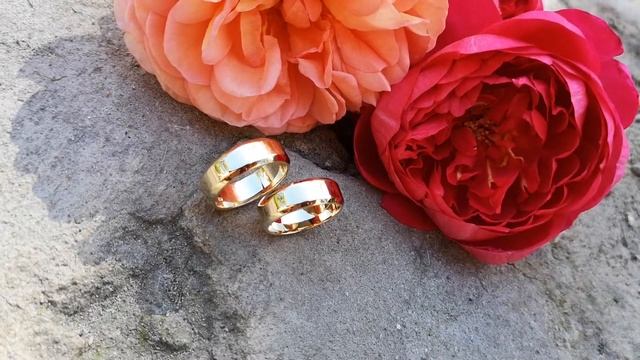 Обручальные кольца на заказ, из лимонного золота