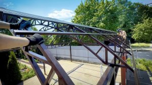 Арочный навес из поликарбоната для автомобилей с боковым въездом