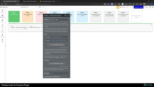 Bubble Firebase Auth & Firestore Plugin - 2.1 - CRUD - Create a document смотреть онлайн