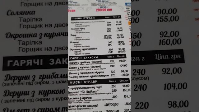 Полтавское кафе национальной кухни, меню, интерьер смотреть онлайн