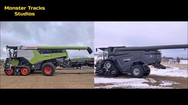 Fendt IDEAL 9T VS CLAAS Lexion 8800 - Monster Combines/Harvesters comparison смотреть онлайн