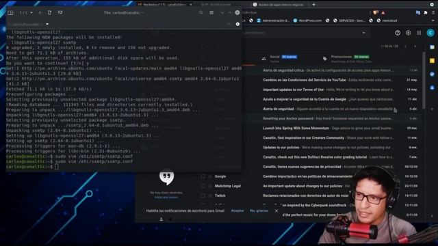 Envío de notificaciones por e--mail GLPI смотреть онлайн