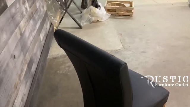 Genuine leather dining chairs | Rustic Furniture Outlet смотреть онлайн