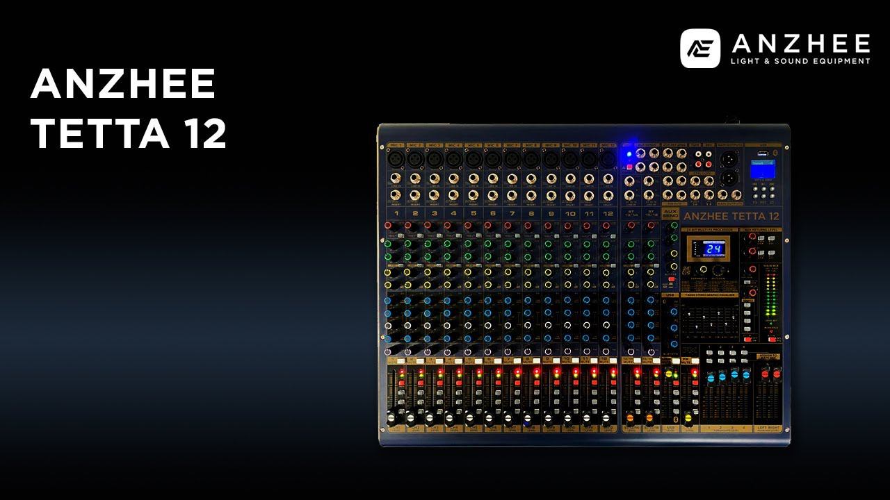 Аналоговый микшерный пульт Anzhee Tetta 12 смотреть онлайн