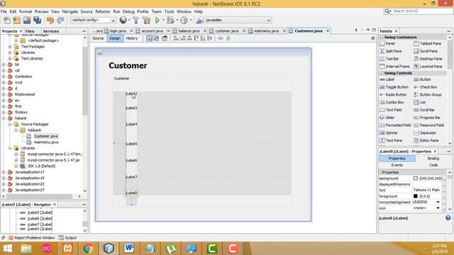 Banking Management System in Java part 3 смотреть онлайн