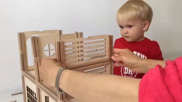 Деревянный магнитный конструктор WOODJO . Видео отзыв от Инны и Марка смотреть онлайн