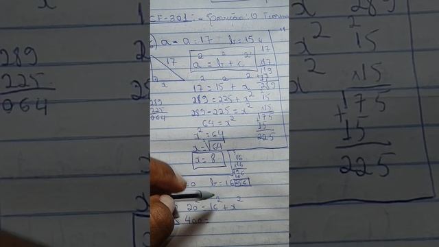 Correção dos exercícios: Teorema de Pitágoras, n° 6 letra b. смотреть онлайн