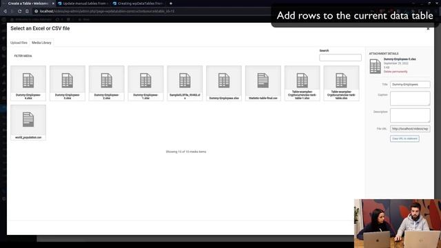 How to Add Rows in source data in WordPress | wpDataTables Tables & Charts plugin смотреть онлайн