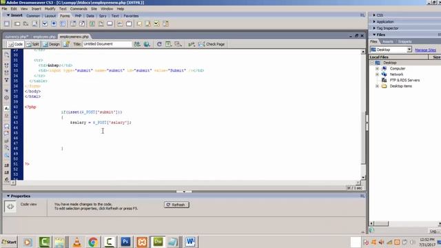 how to make an Employee Salary calculation system in php step by step смотреть онлайн