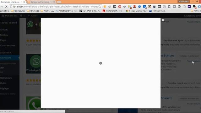 Comment ajouter le bouton partager sur WhatsApp à son blog Wordpress смотреть онлайн