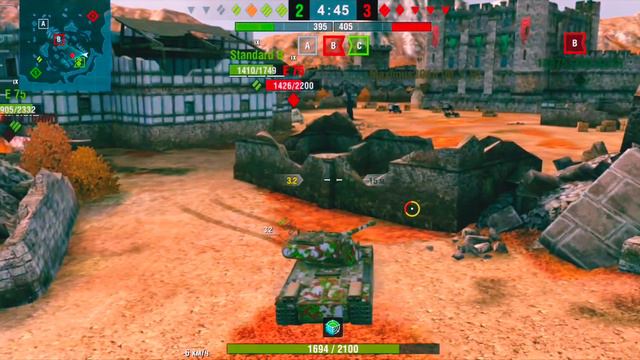 Эпичный бой на Emil 2 5744 урона Мастер WoT Blitz Форт смотреть онлайн